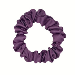 Narrow Silk scrunchie, lilac