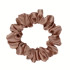 Narrow Silk scrunchie, Rose beige 
