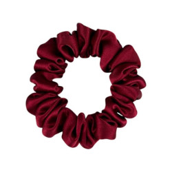 Silk hair tie, size M, wine