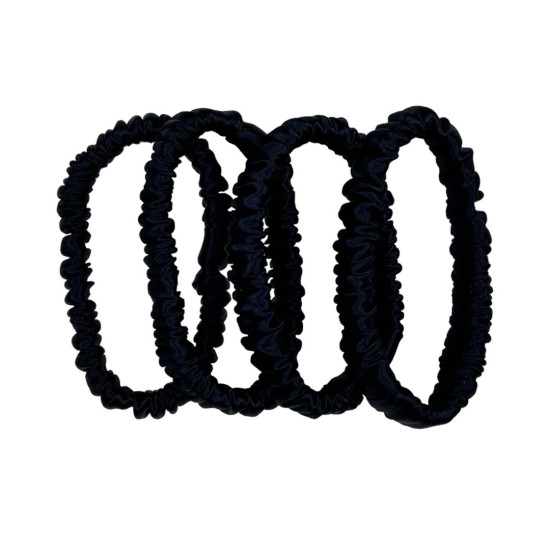 Skinny scrunchie set, dark blue