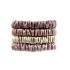 Silk Hair Ties Set, Skinny, Milk Chocolate, Latte, Rose Beige, Beige