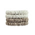Skinny scrunchie set, Milk, Beige