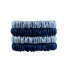 Zestaw jedwabnych gumek do włosów, Skinny, Steel Blue, ciemnoniebieski