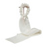 Silk scrunchie Twilly, Milky