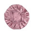 Двостороння шовкова шапочка для сну з регульованим розміром, Bonnet Silk Sleep Cap, Темна пудра